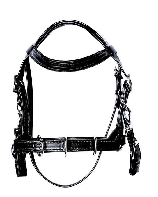Van-Jan Pro-Trainer Leather Cavesson Bridle