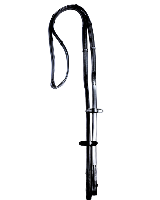 Van-Jan Premium Leather Bio-Grip Dressage Reins with Hand Stops